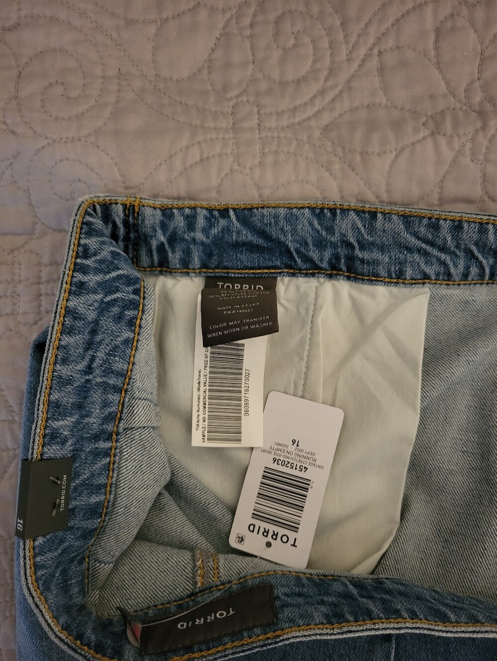 Nwt torrid size 16 Denim Skort - Picture 6 of 7